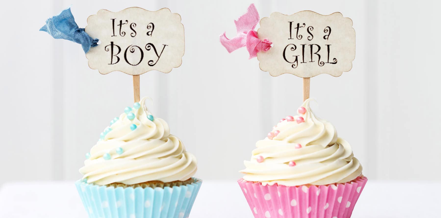 BoyOrGirl Gender Scan packages - it's a boy and it's a girl cupcakes