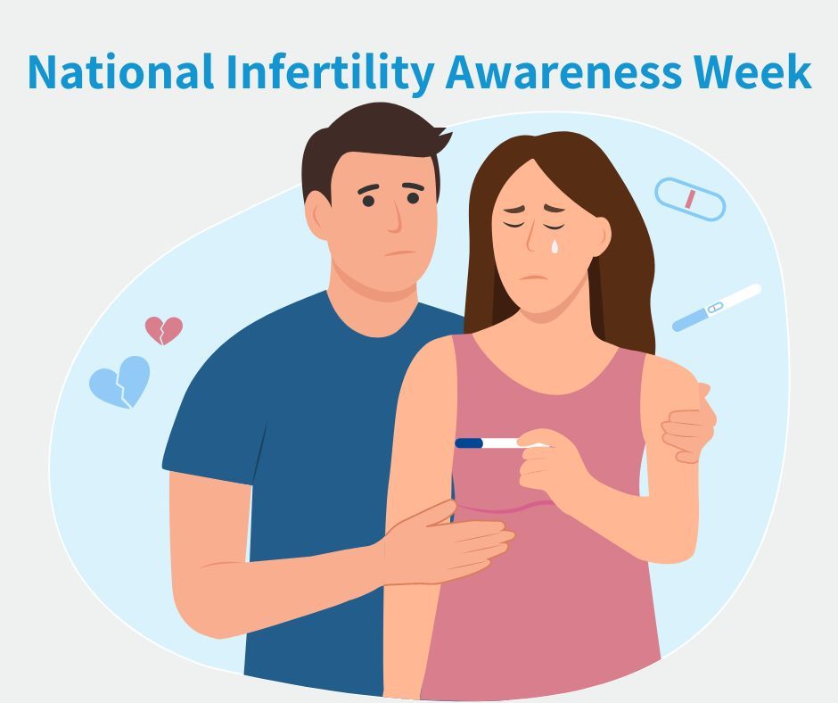 National Infertility Awareness Blog 2023 - couple with negative pregnancy test
